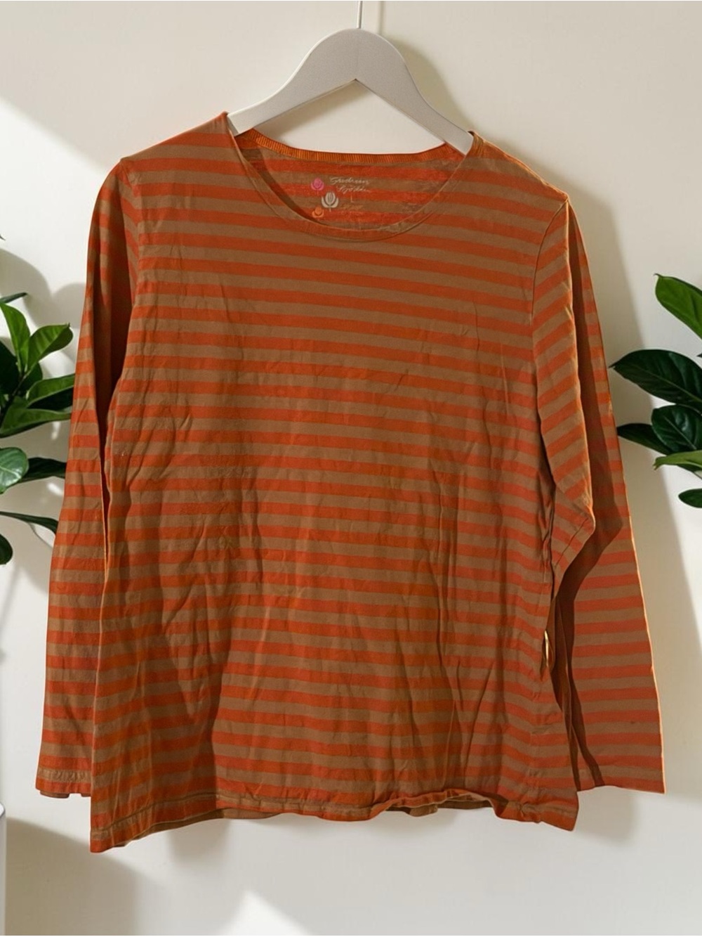 Gudrun Sjoden Essential Organic Cotton Striped Long Sleeve Large